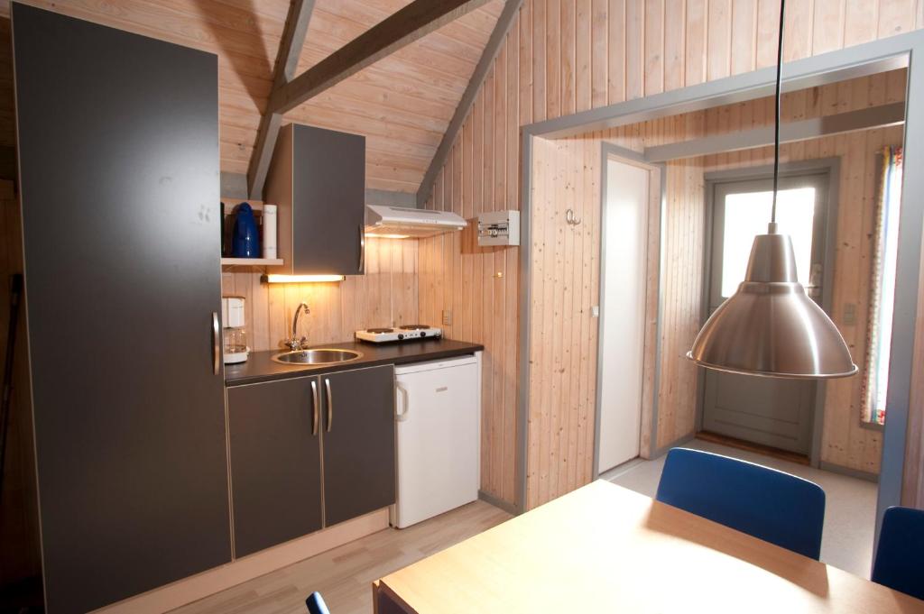 Kuchyň nebo kuchyňský kout v ubytování Frederikshavn Nordstrand Camping & Cottages