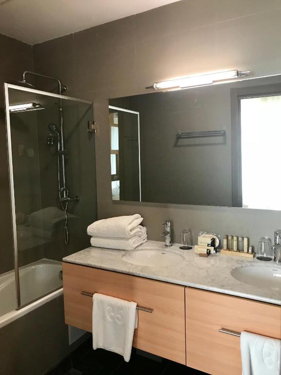 Koupelna v ubytování Pefaco Hotel Maya Maya