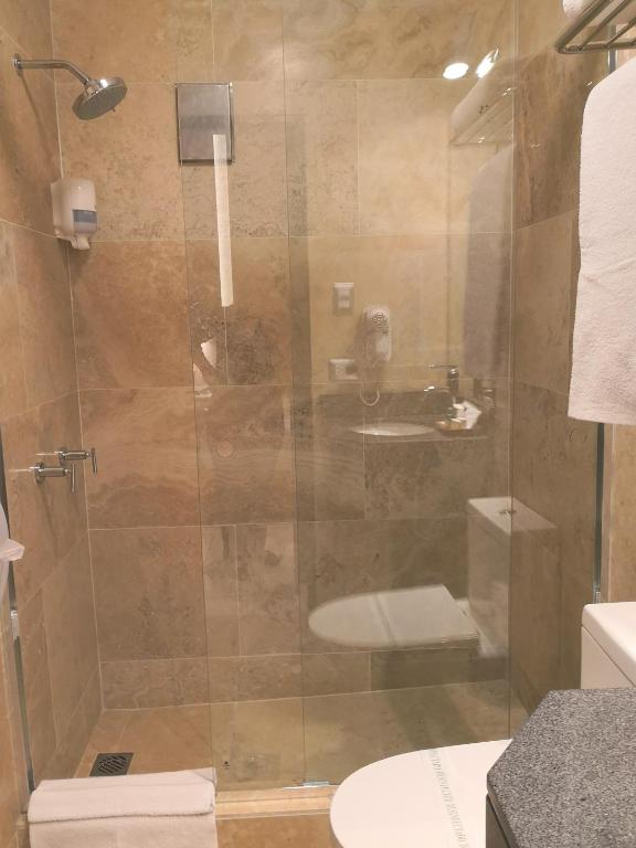 Koupelna v ubytování Hotel Las Lomas