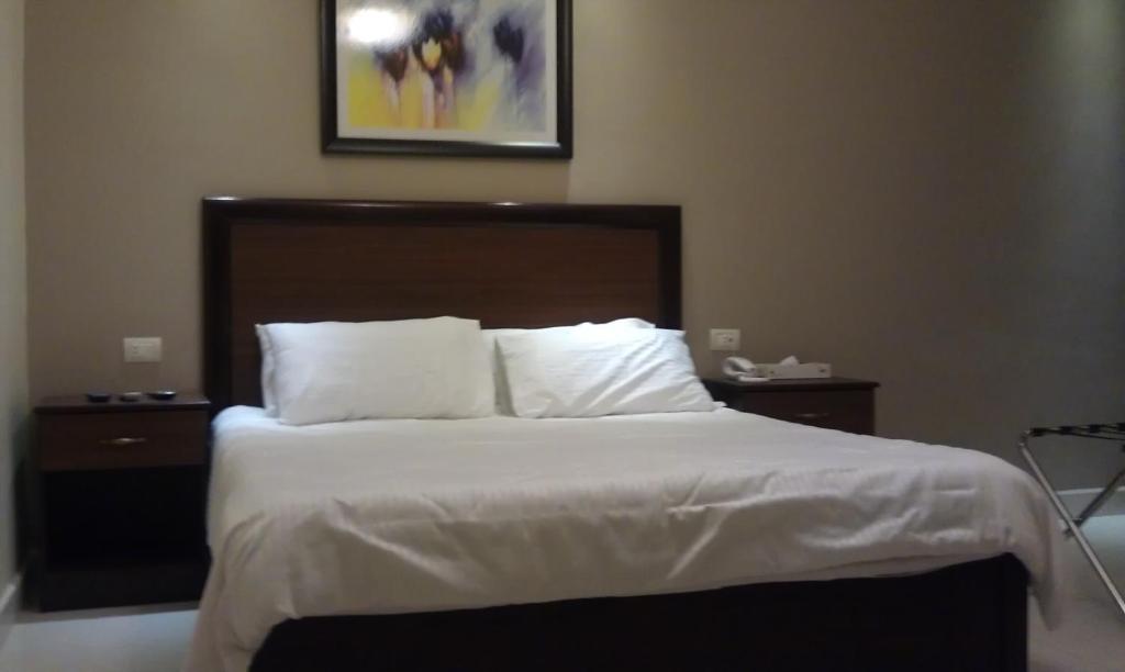 Postel nebo postele na pokoji v ubytování Salome Hotel