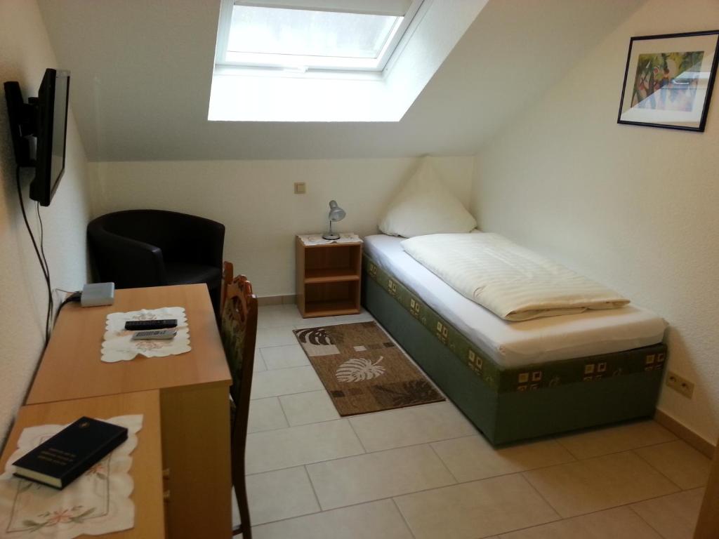 TV a/nebo společenská místnost v ubytování Hotel Am Kamin