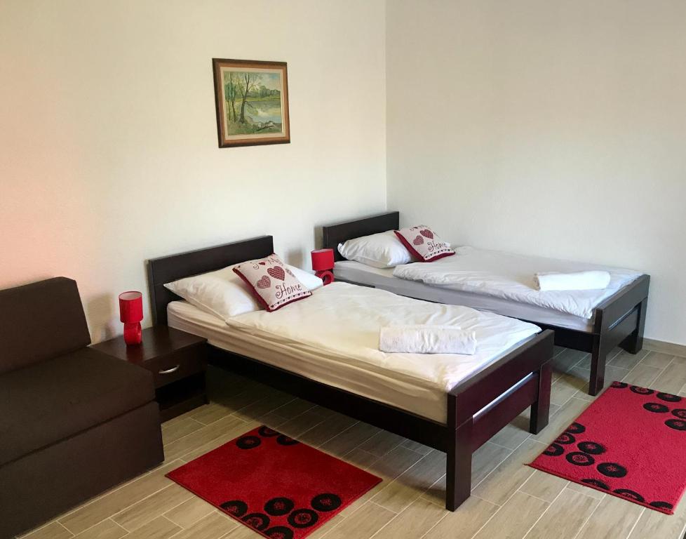 Voodi või voodid majutusasutuse Apartmani Matosevic toas