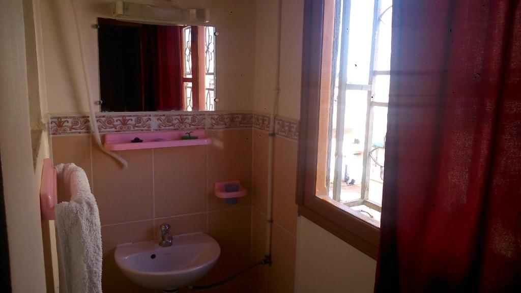 Koupelna v ubytování Hotel Imilchil