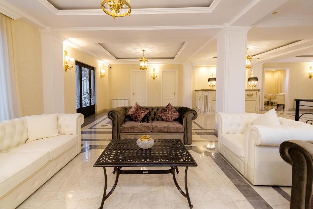 Posezení v ubytování Orchid Boutique Hotel