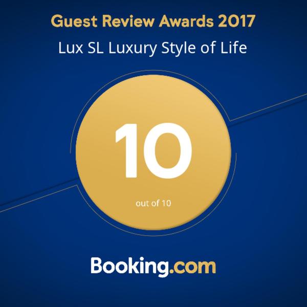 Certifikát, hodnocení, plakát nebo jiný dokument vystavený v ubytování Lux SL Luxury Style of Life