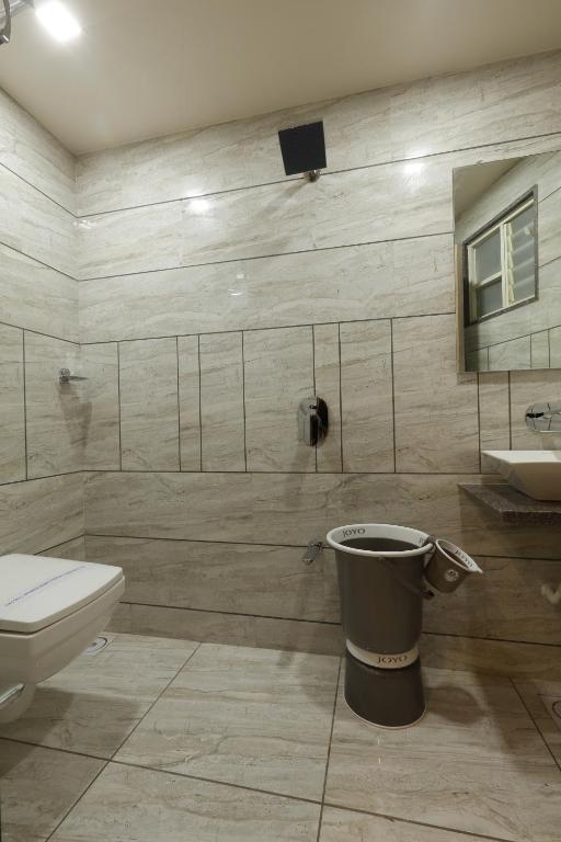 Koupelna v ubytování Hotel Alka Inn
