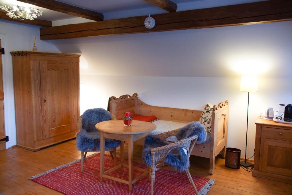Posezení v ubytování Landlust Ischl