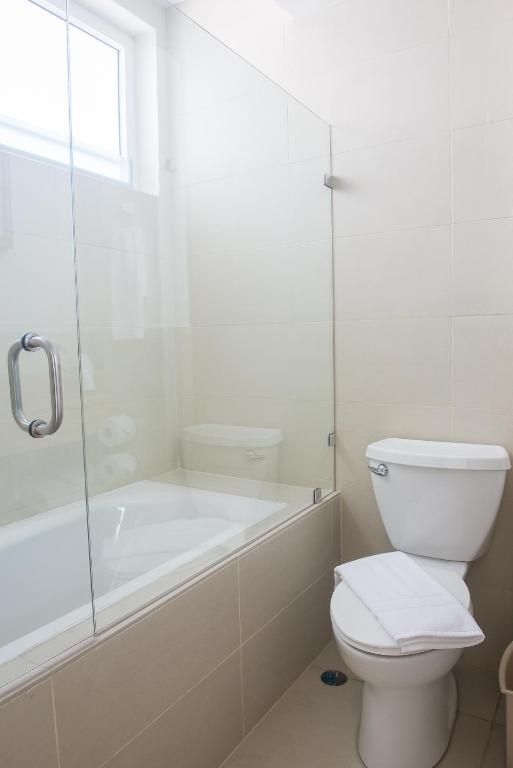 Koupelna v ubytování Hotel Latitud 15
