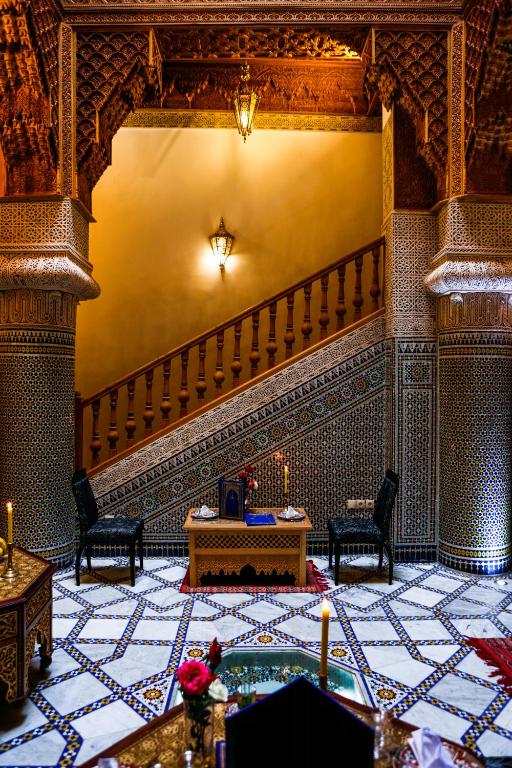 Posezení v ubytování Riad Al Fassia Palace