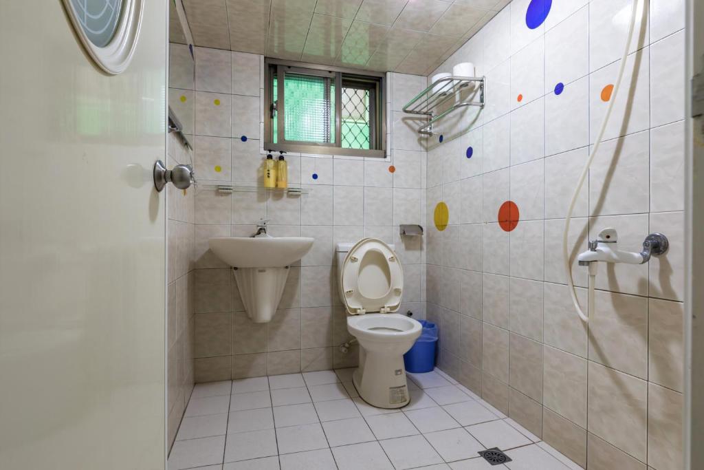 Koupelna v ubytování Jia Xiang Lin Guan Hai Homestay