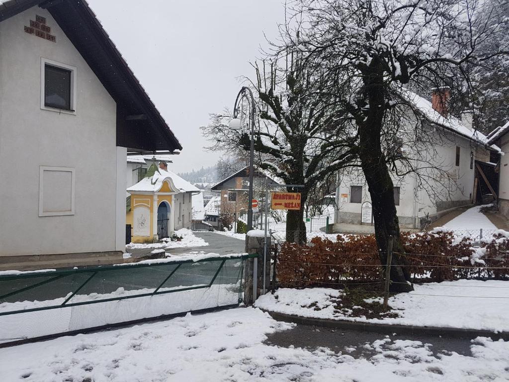 Apartmaji Mežan v zimě