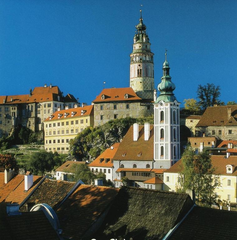 Nespecifikovaný výhled na destinaci Trhové Sviny nebo výhled na město při pohledu z ubytování v soukromí