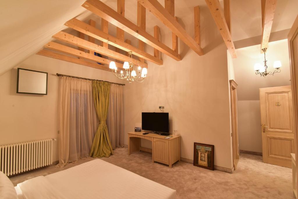 TV a/nebo společenská místnost v ubytování Lacul Verde Resort