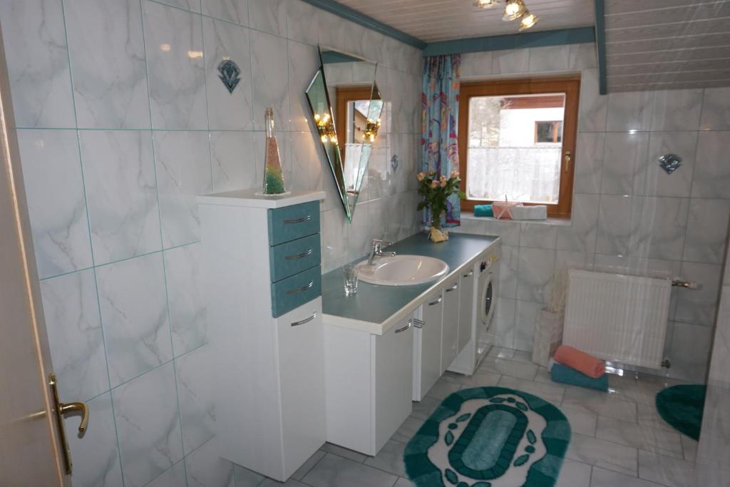 Koupelna v ubytování Haus Remler