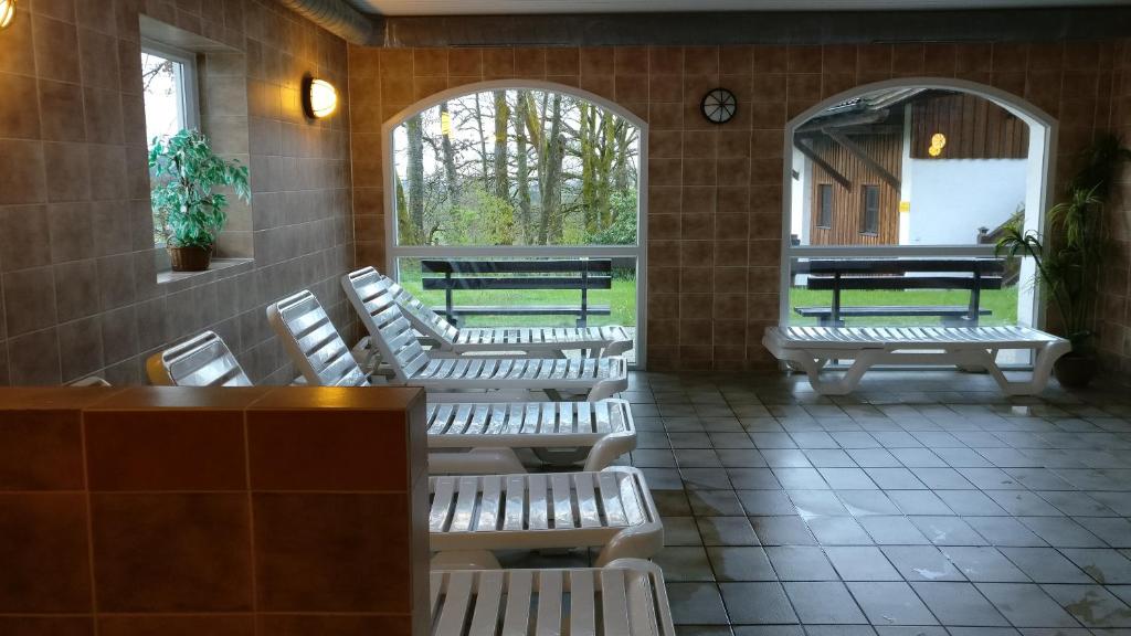 Balkón nebo terasa v ubytování Feriendorf Hauzenberg