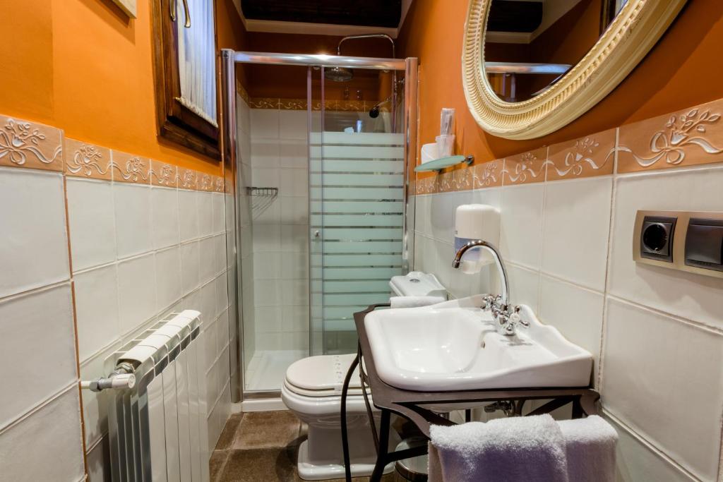 Koupelna v ubytování Hotel Flor De Neu
