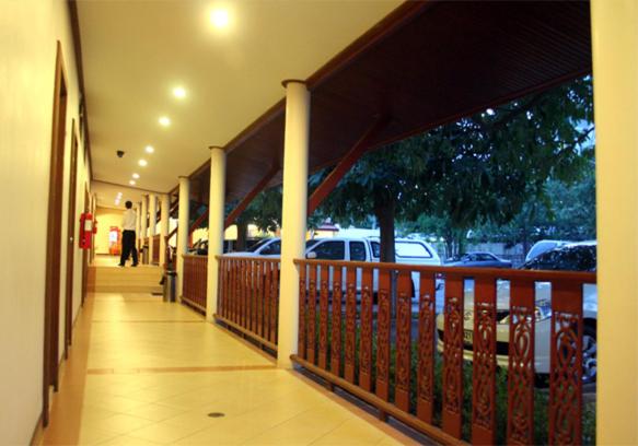 Balkón nebo terasa v ubytování Prachuap Place Hotel