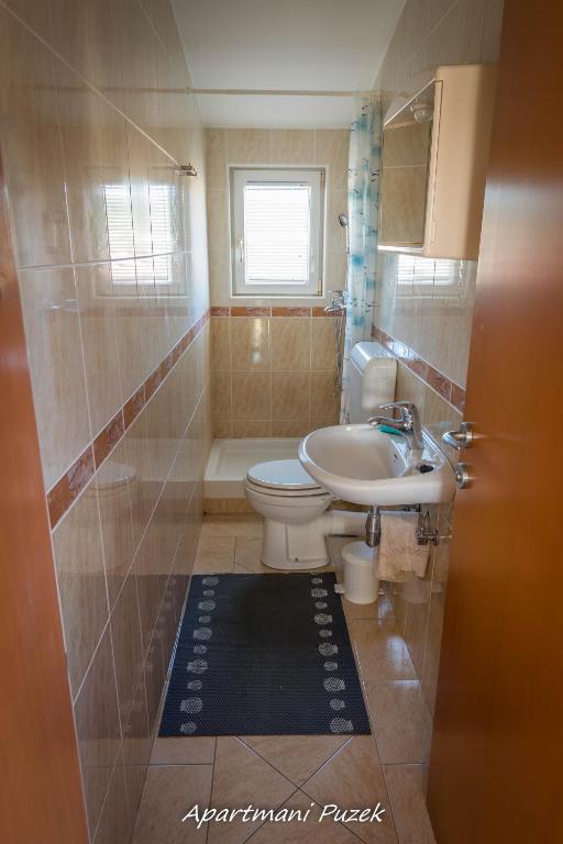 Koupelna v ubytování apartmani Puzek