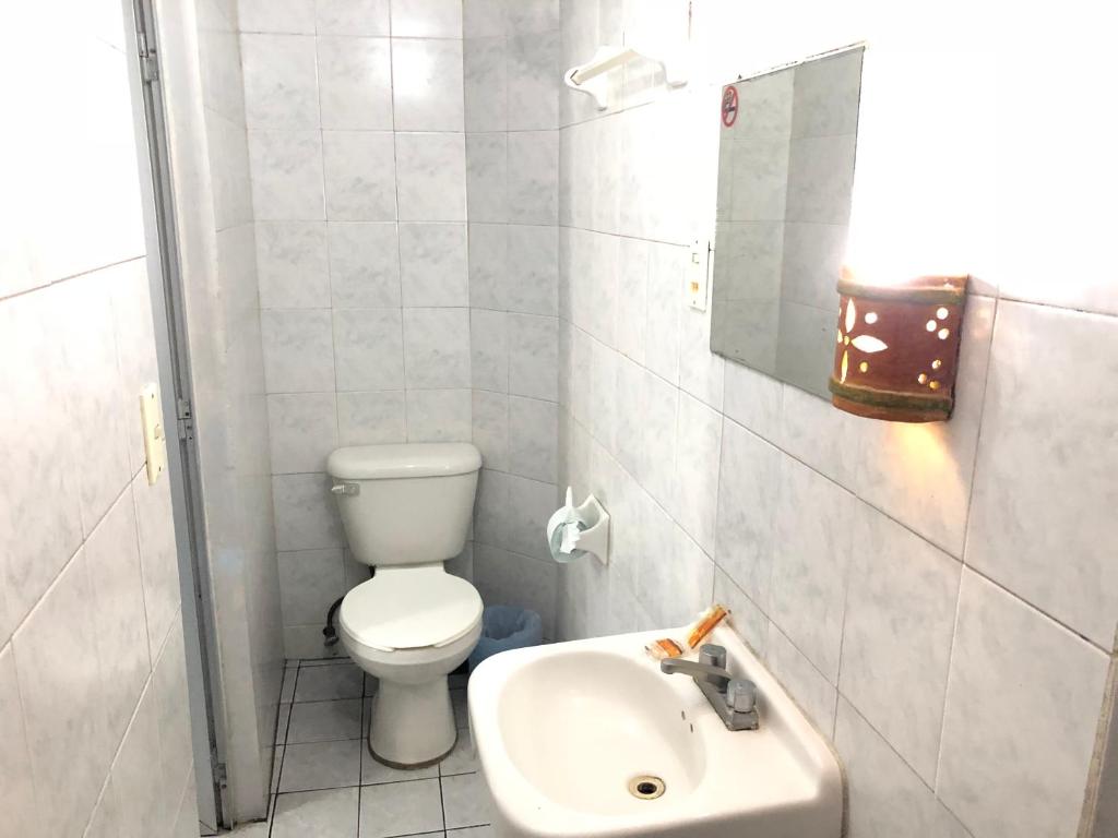 Koupelna v ubytování Hotel San Juan