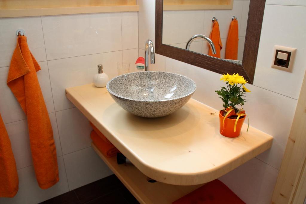 Koupelna v ubytování BnB Haag