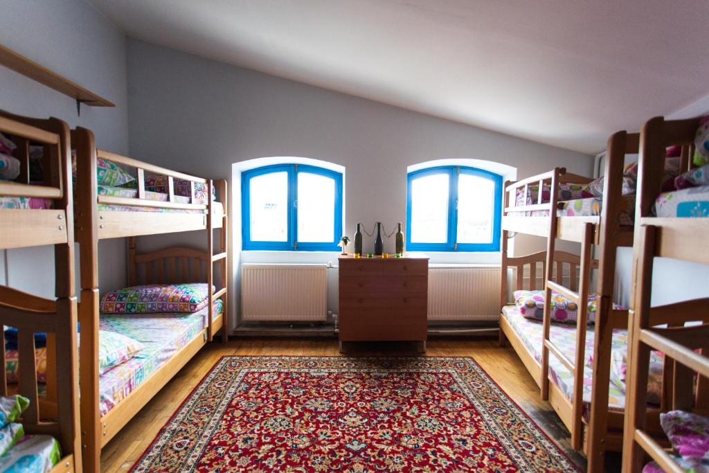Postel nebo postele na pokoji v ubytování Namaste Hostel
