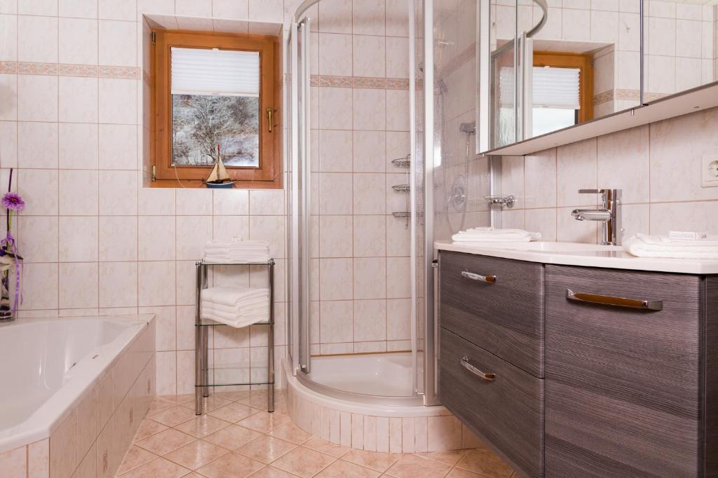 Koupelna v ubytování Ferienwohnung Eberharter Theresia