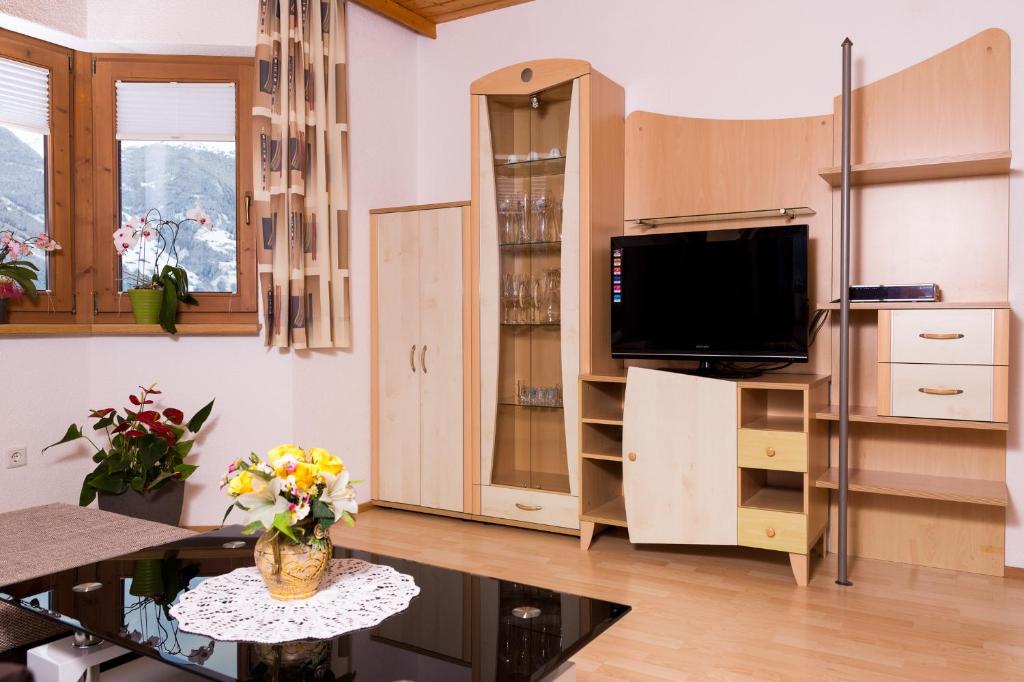TV a/nebo společenská místnost v ubytování Ferienwohnung Eberharter Theresia