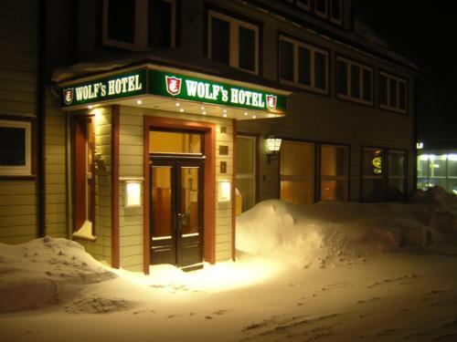 Wolfs Hotel v zimě
