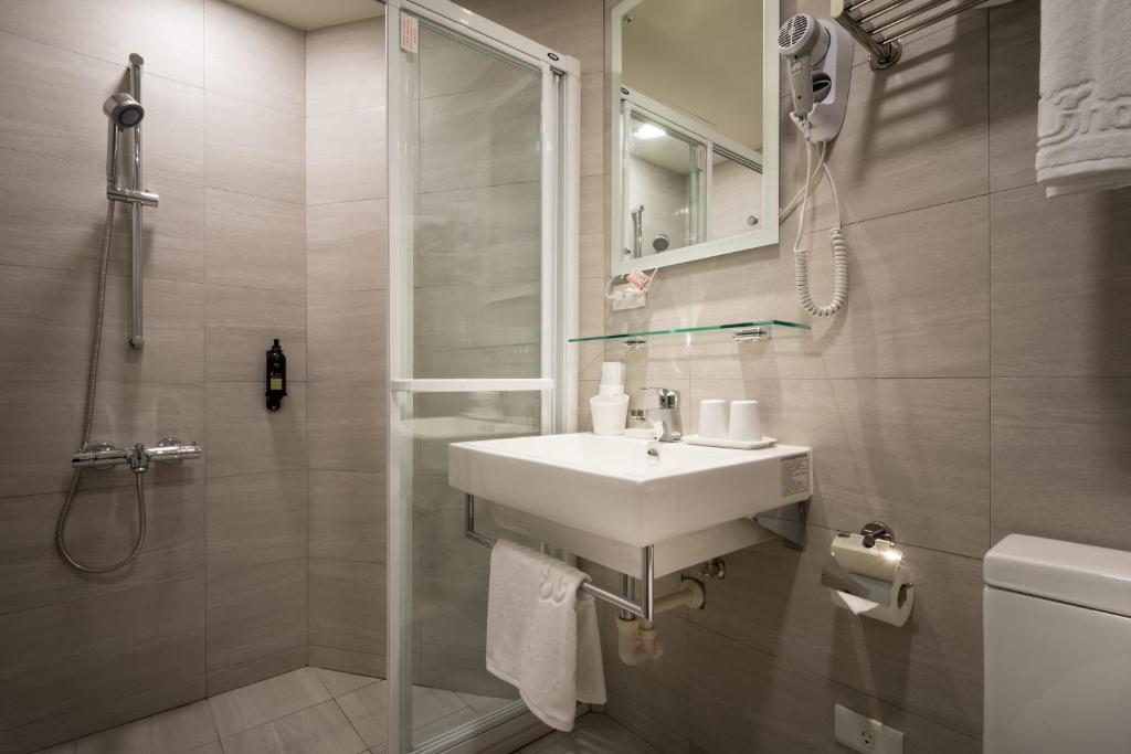 Koupelna v ubytování 碩城文旅 SC Hotel