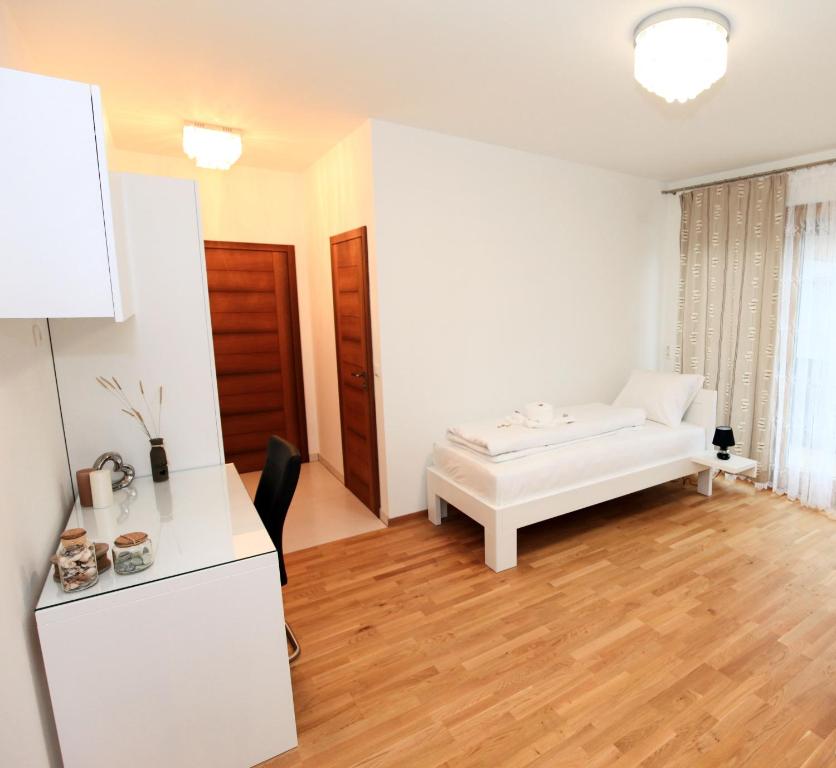 Postel nebo postele na pokoji v ubytování Gästezimmer Hurem