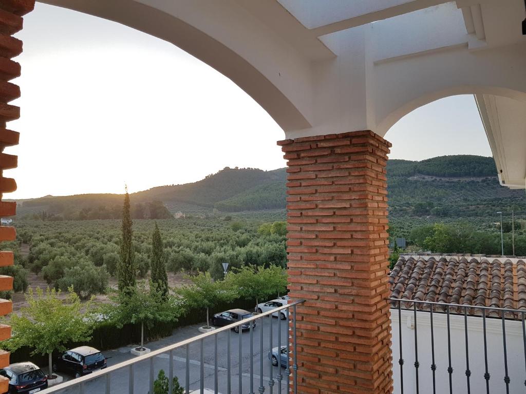 a view from the balcony of a villa at Los Dólmenes in Antequera