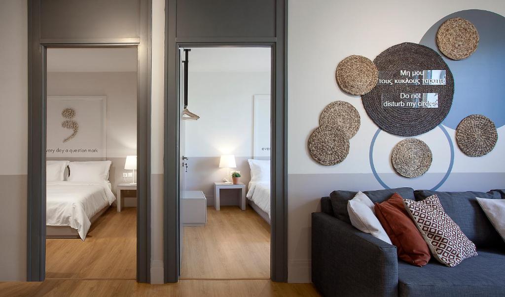 Posteľ alebo postele v izbe v ubytovaní Great Living Apartments