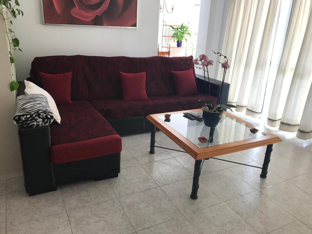 A seating area at Casa playa el Torreon