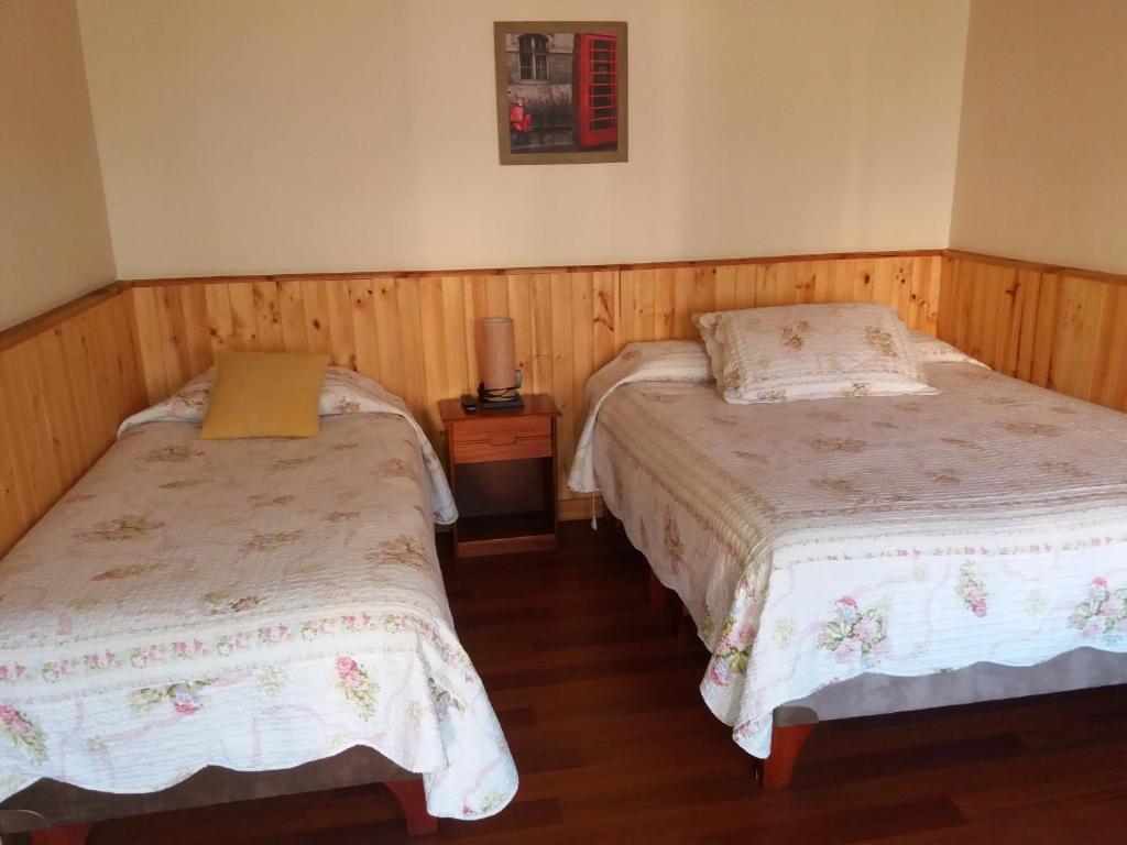 Voodi või voodid majutusasutuse Hostal Balmaceda La Serena toas