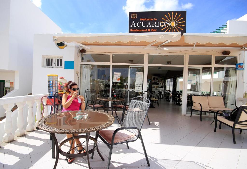 Balkón alebo terasa v ubytovaní Apartamentos Acuario Sol