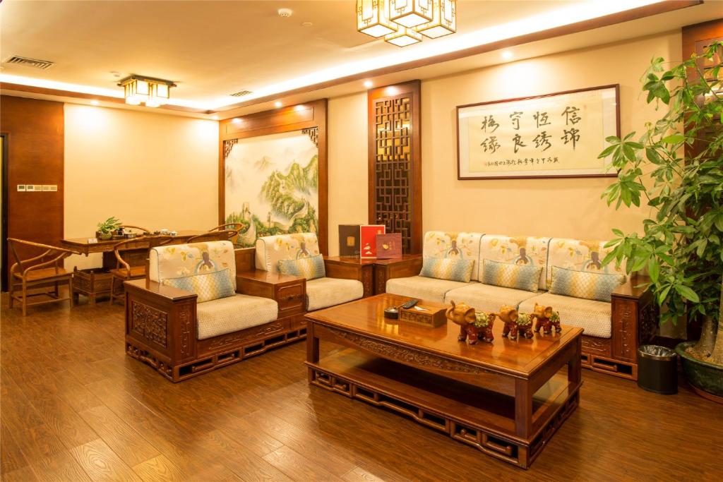 Posezení v ubytování Shenzhen Longgang Rivan Hotel