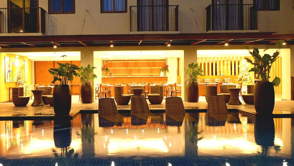 Posezení v ubytování Altabriza Resort Boracay