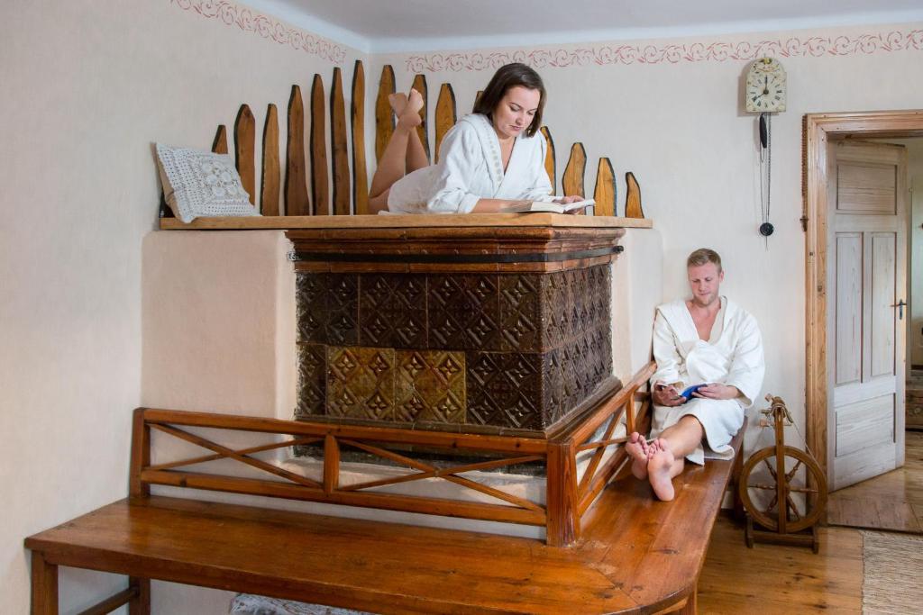 Hosté ubytování ETNO HOUSE GOSTECE- Suite with Finnish sauna