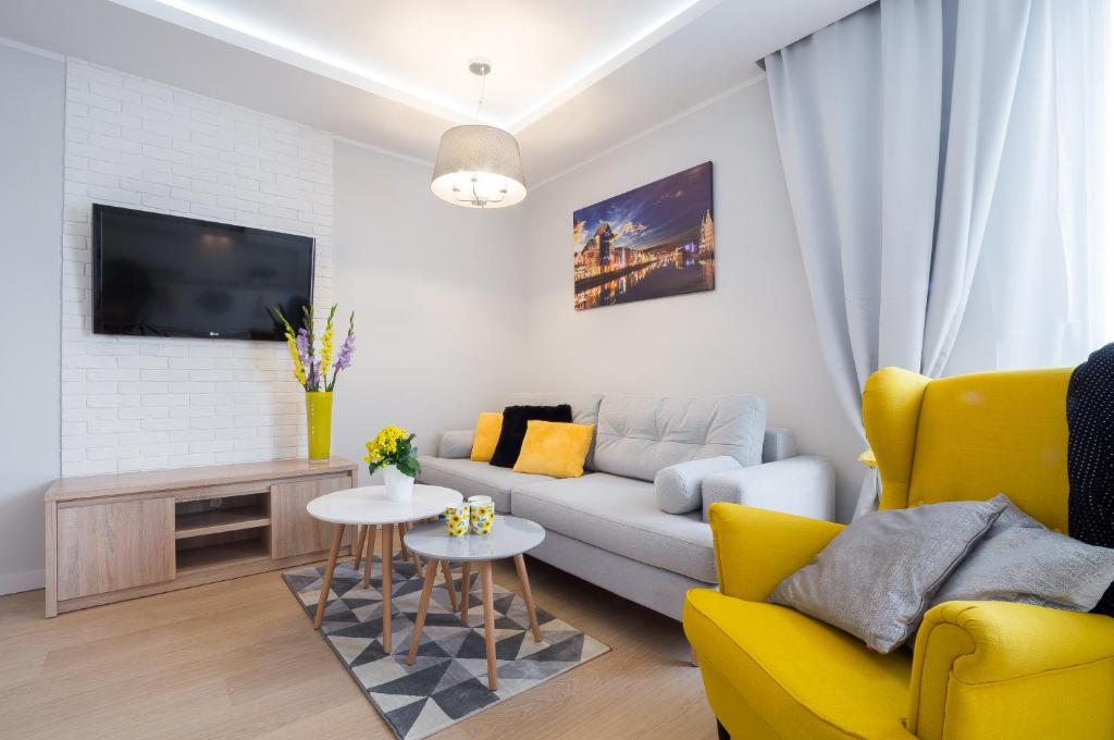 Posedenie v ubytovaní Rajska Apartament- Gdańsk