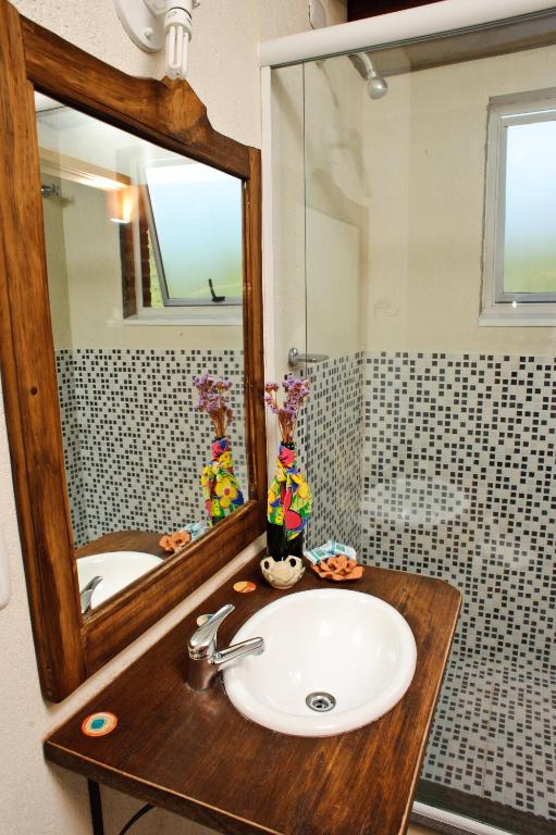 Koupelna v ubytování Bina's Haus Pousada, Cafeteria e Atelier