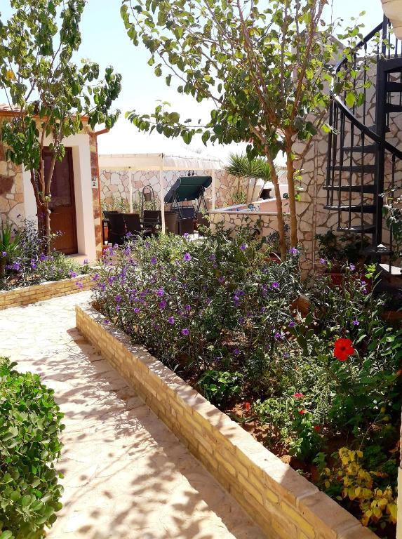 A garden outside Villa Lucia