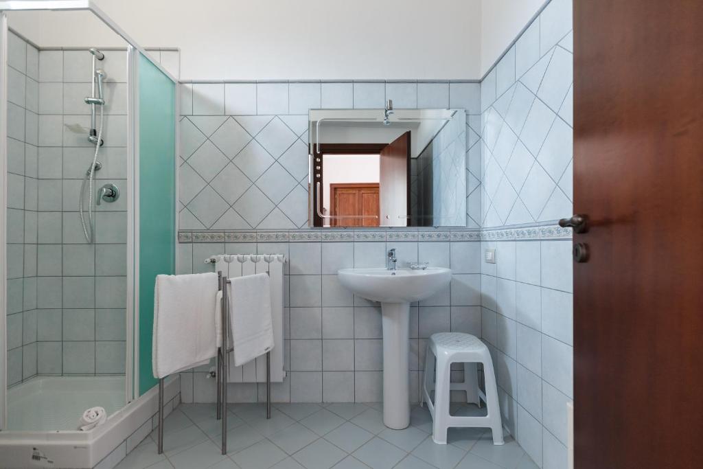 Kúpeľňa v ubytovaní B&B Batarà - "La Terrazza del Centro"