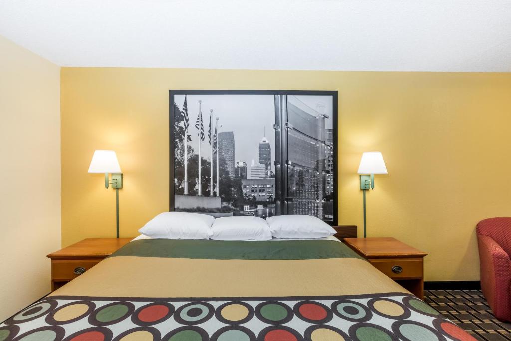 Super 8 by Wyndham Indianapolis-Southport Rd - Quarto King - Não Fumador