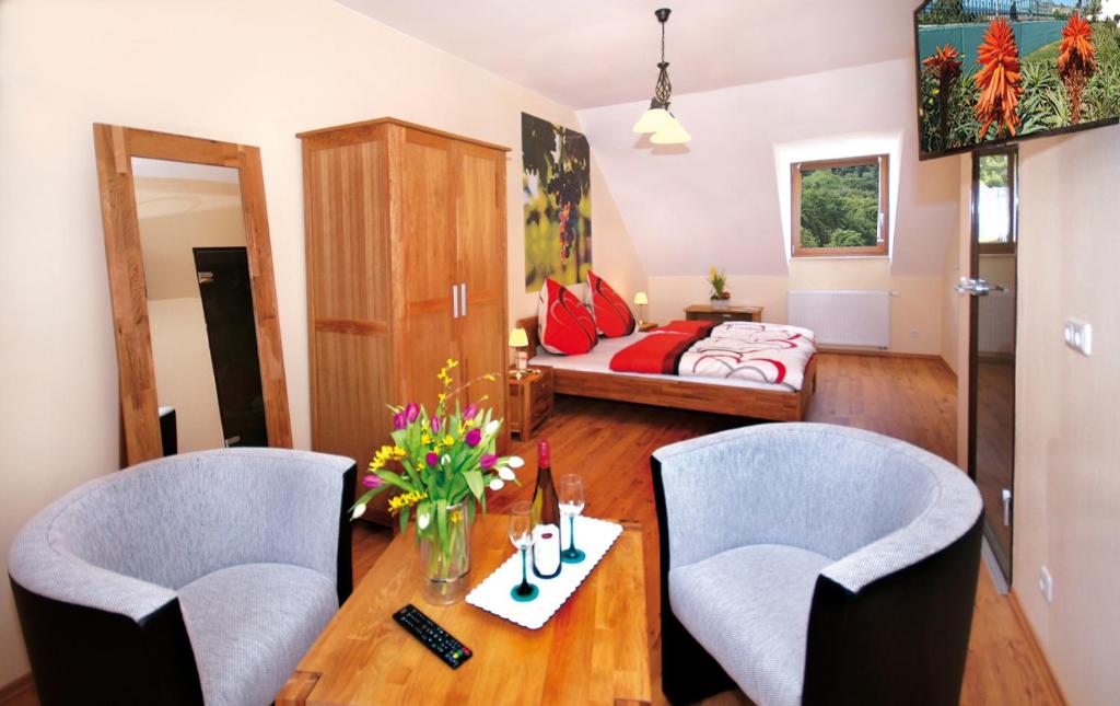Posezení v ubytování Gästezimmer Hans-Norbert Mack