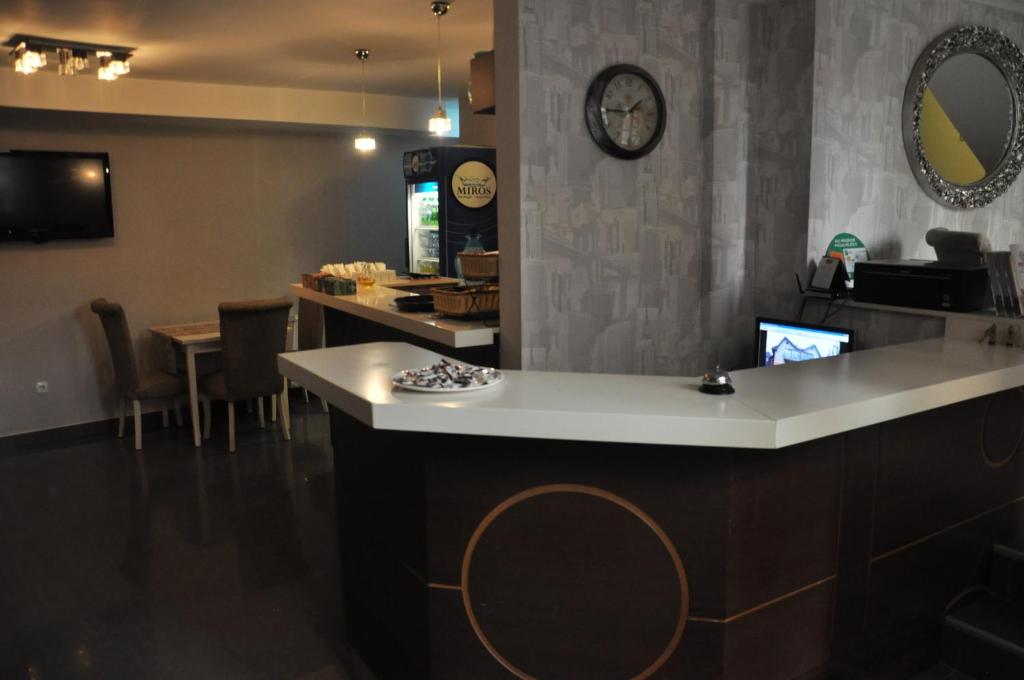 TV a/nebo společenská místnost v ubytování Hotel Prima