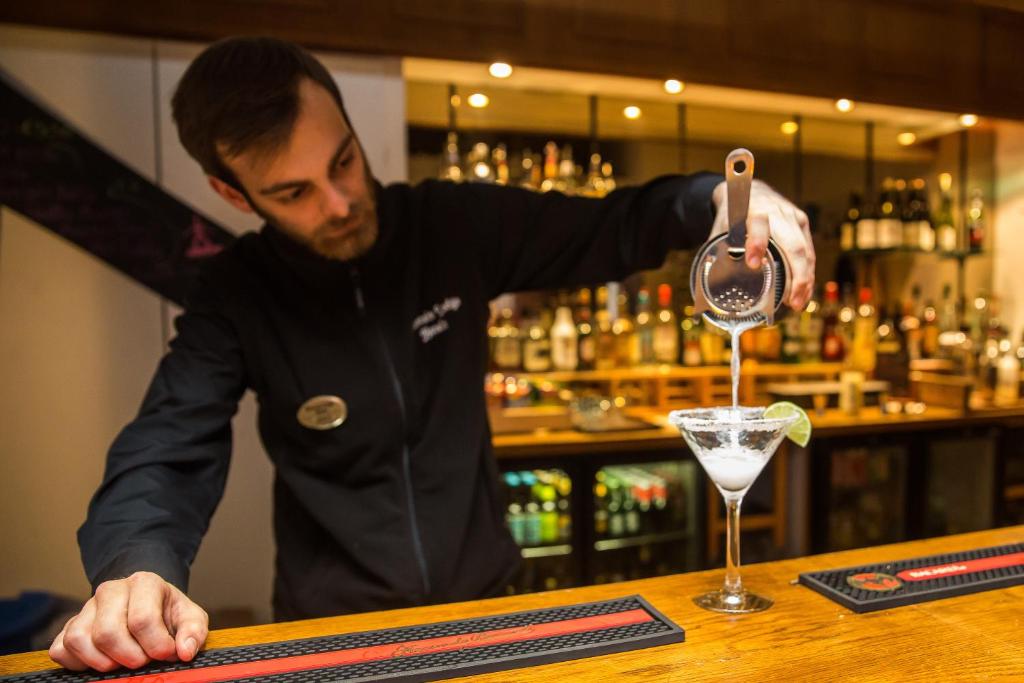 Nápoje v ubytování Hotel l'Aigle