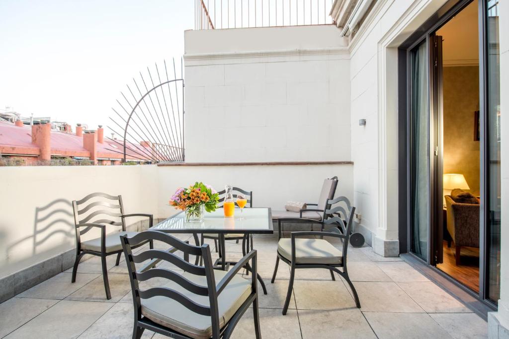 Balkón alebo terasa v ubytovaní Hotel Barcelona Center