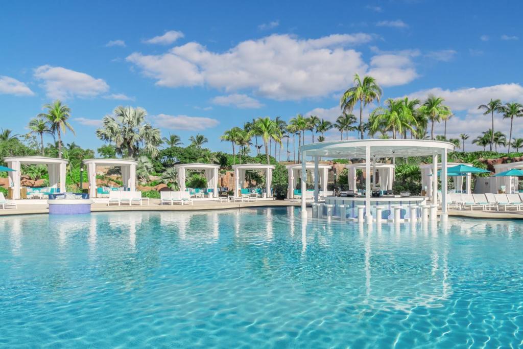 a pool at the resort at The Coral at Atlantis in Nassau