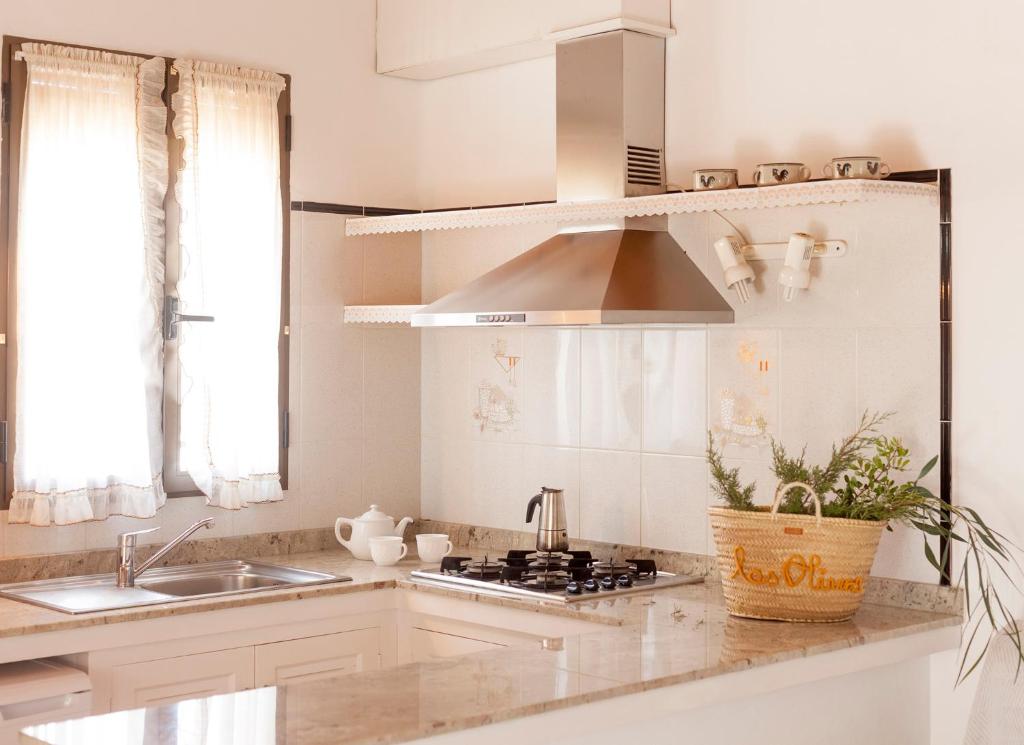 A kitchen or kitchenette at Viviendas Los Olivos - Formentera Break