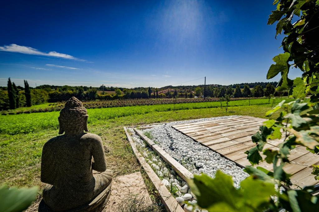 Zahrada ubytování Agriturismo Olistico Atman